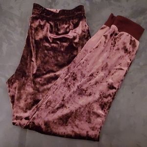 Polyester purple pajama pants